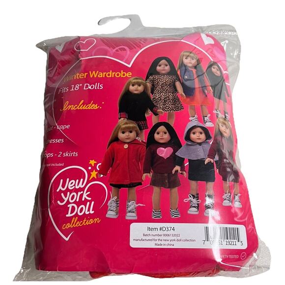 New York Doll Collection 18" Doll Clothing Winter Wardrobe Lot of 10 Pieces - Picture 1 of 11
